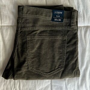 J. Crew Slim lightweight corduroy trouser 32x30